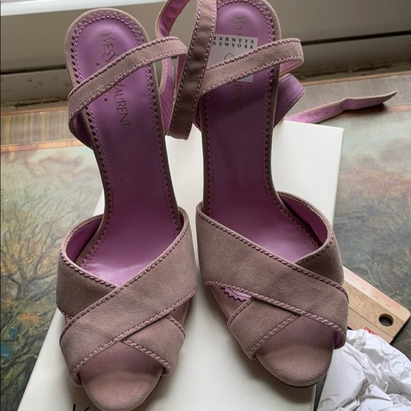 - YSL yves saint laurent ankle strap heels ROSE Shoe - Picture 5 of 17